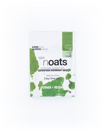  Key Lime Pie Overnight Oats pouch front-facing on white background. 